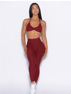 Bombshell Sportswear Black Cherry Leggings Curves 2.0